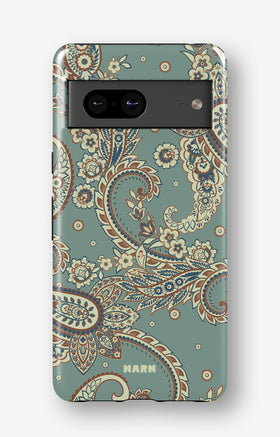 Google Pixel 7 Tough Case – Paisley Green - View 1