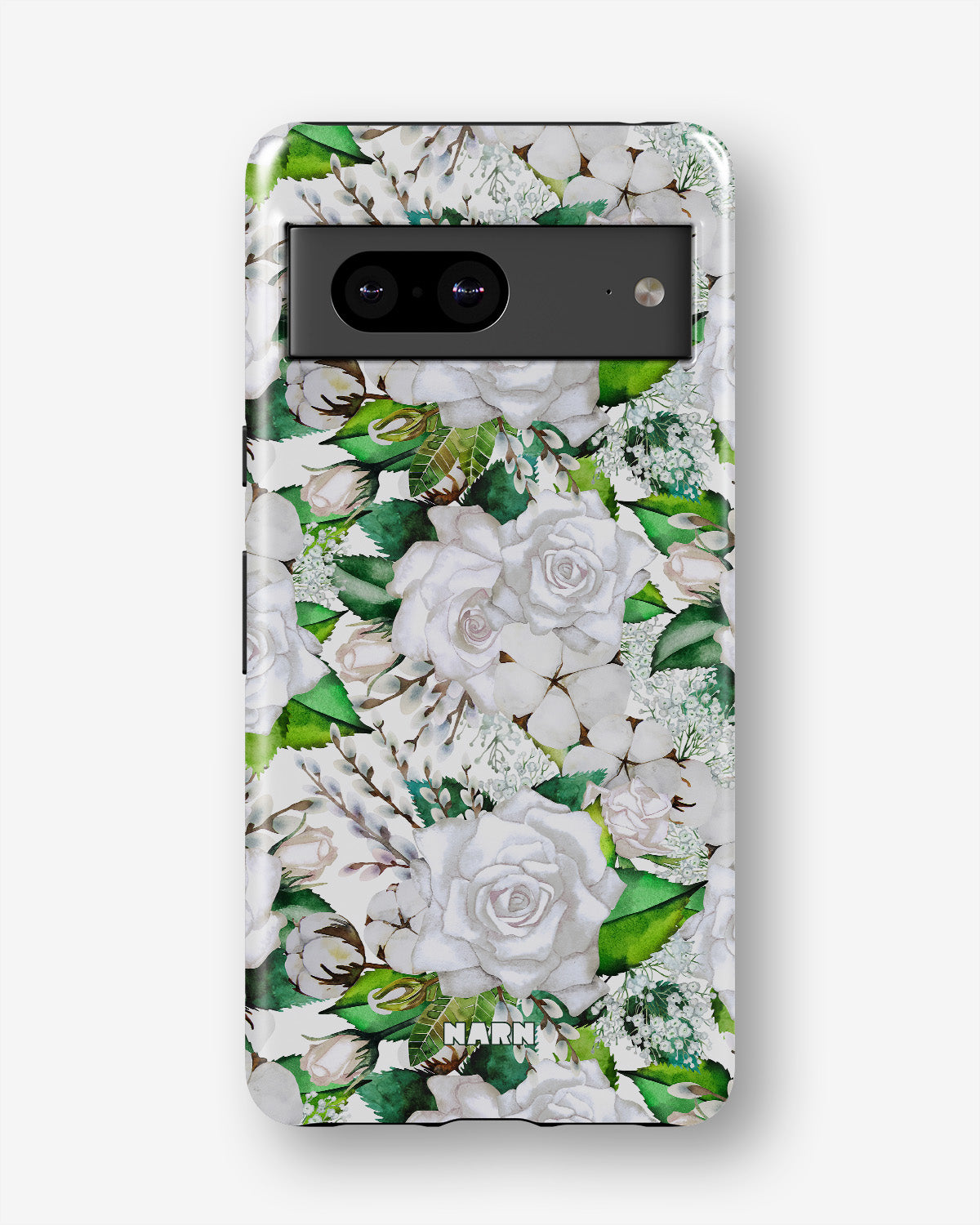 Google Pixel 7 Tough Case – White Bloom - View 1