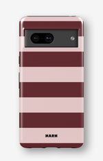 Google Pixel 7 Tough Case – Cranberry Stripe - View 1