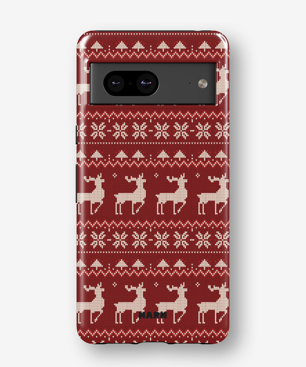 Google Pixel 7 Tough Case – Reindeer Knit - View 1