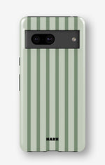 Google Pixel 7 Tough Case – Sage Stripes - View 1