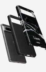 Google Pixel 7 Tough Case – Custom - Black Marble - View 2