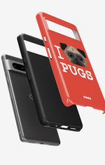 Google Pixel 7 Tough Case – I Love Pugs - View 2