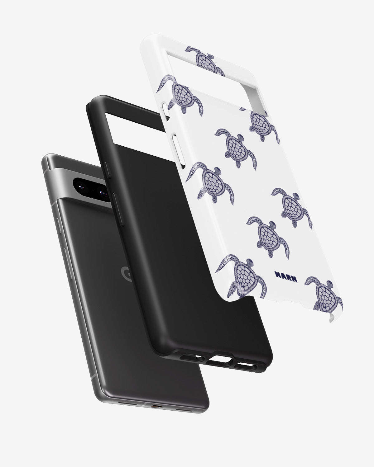Google Pixel 7 Tough Case – Blue Turtles - View 2