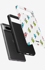 Google Pixel 7 Tough Case – Lightning Bolts - View 2