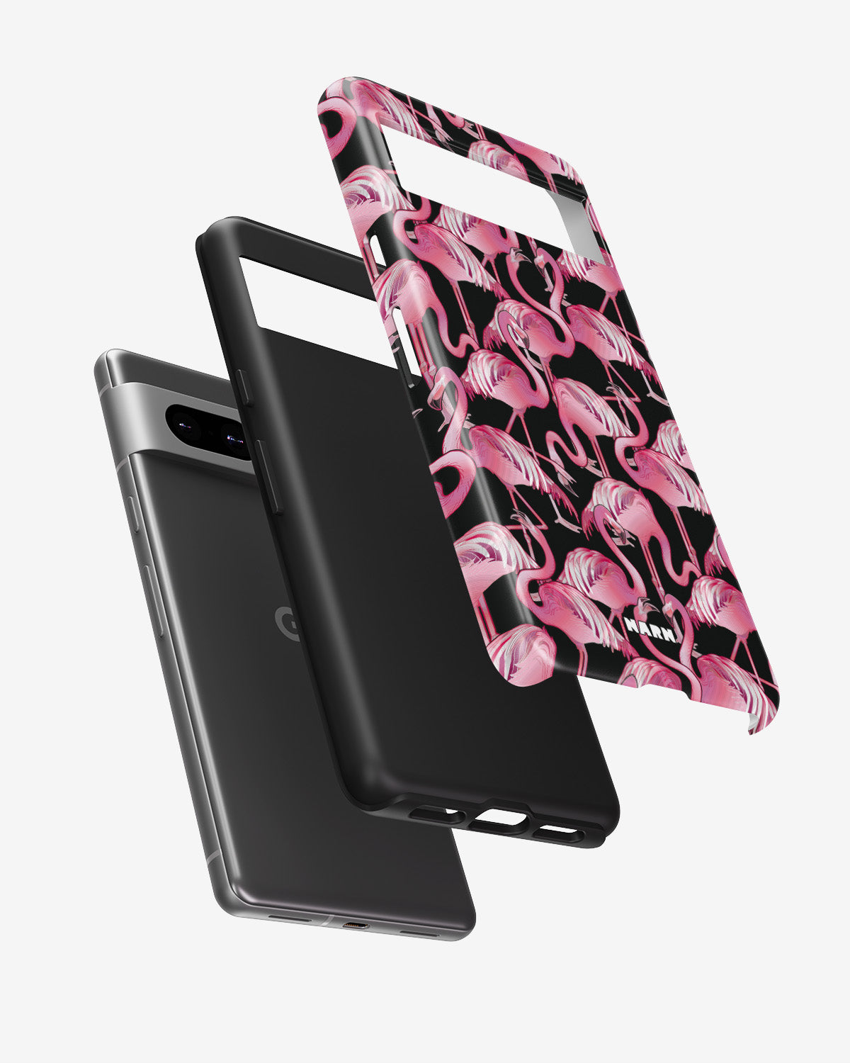 Google Pixel 7 Tough Case – Flamingos - View 2