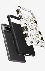 Google Pixel 7 Tough Case – Cartoon Cats - View 2
