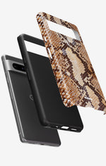 Google Pixel 7 Tough Case – Brown Snakeskin - View 2