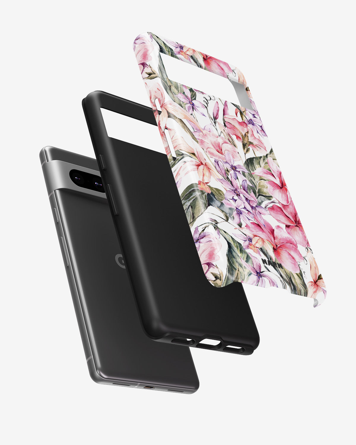 Google Pixel 7 Tough Case – Watercolor Flowers - View 2