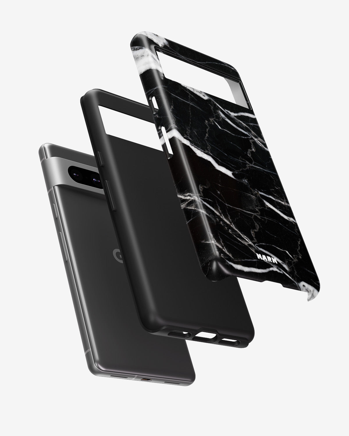 Google Pixel 7 Tough Case – Black Marble - View 2