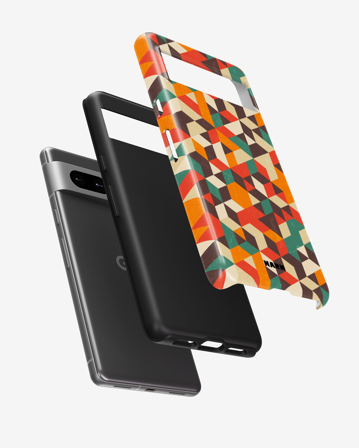 Google Pixel 7 Tough Case – Retro Geometric - View 2