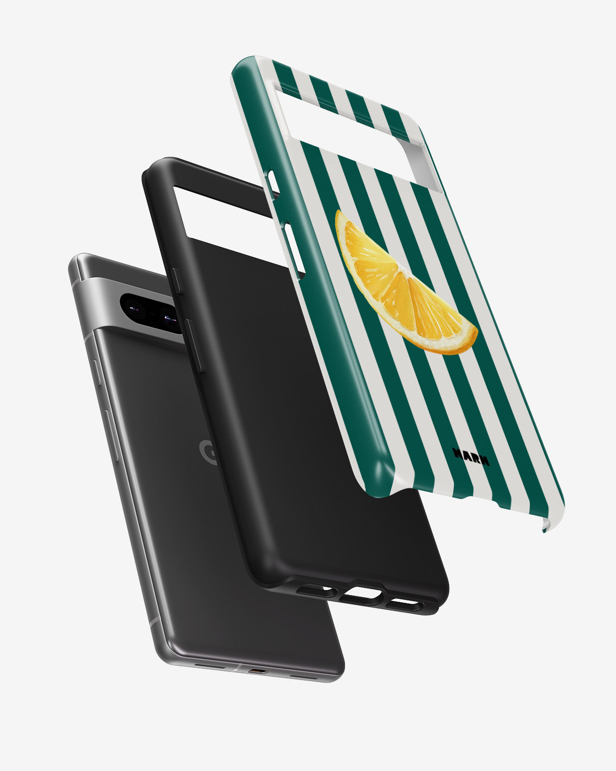 Google Pixel 7 Tough Case – Lemon Stripes - View 2