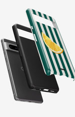 Google Pixel 7 Tough Case – Lemon Stripes - View 2