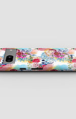 Google Pixel 7 Tough Case – Flowered Skulls - View 3