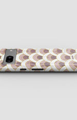 Google Pixel 7 Tough Case – Pink Marble Waves - View 3