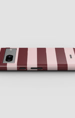 Google Pixel 7 Tough Case – Cranberry Stripe - View 3