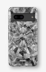 Google Pixel 7a Tough Case – Grey Crystals - View 1
