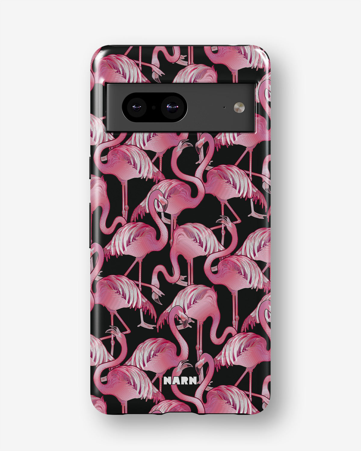 Google Pixel 7a Tough Case – Flamingos - View 1