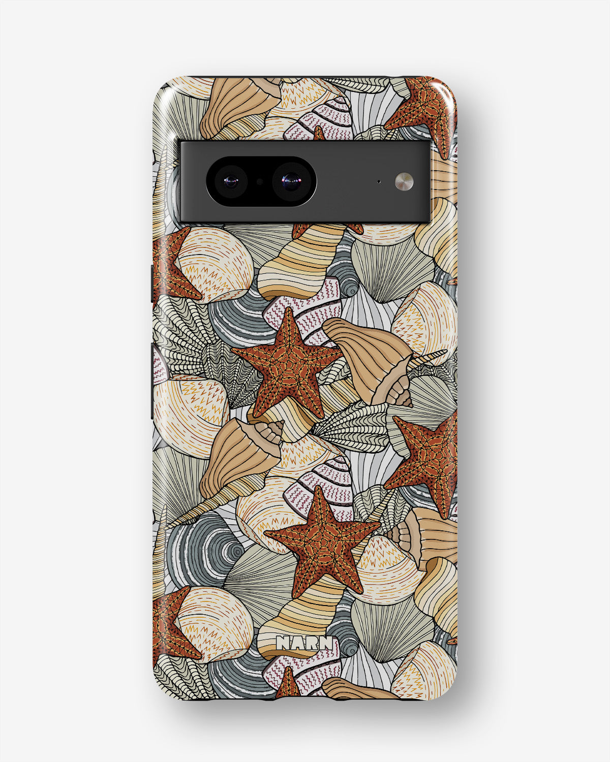 Google Pixel 7a Tough Case – Sea Shells - View 1