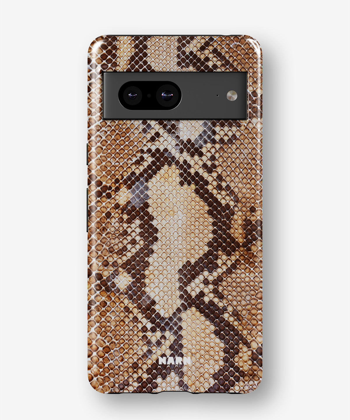 Google Pixel 7a Tough Case – Brown Snakeskin - View 1