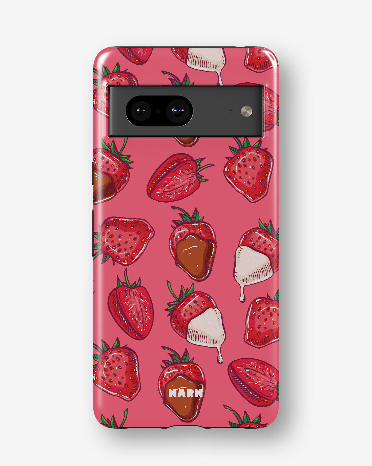 Google Pixel 7a Tough Case – Strawberry Chocolate - View 1