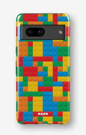 Google Pixel 7a Tough Case – Building Bricks - View 1