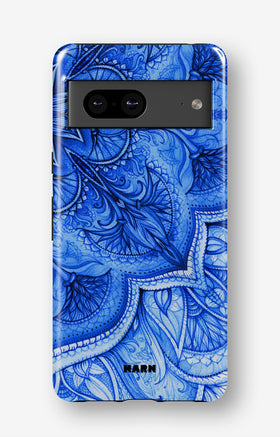 Google Pixel 7a Tough Case – Blue Vintage - View 1