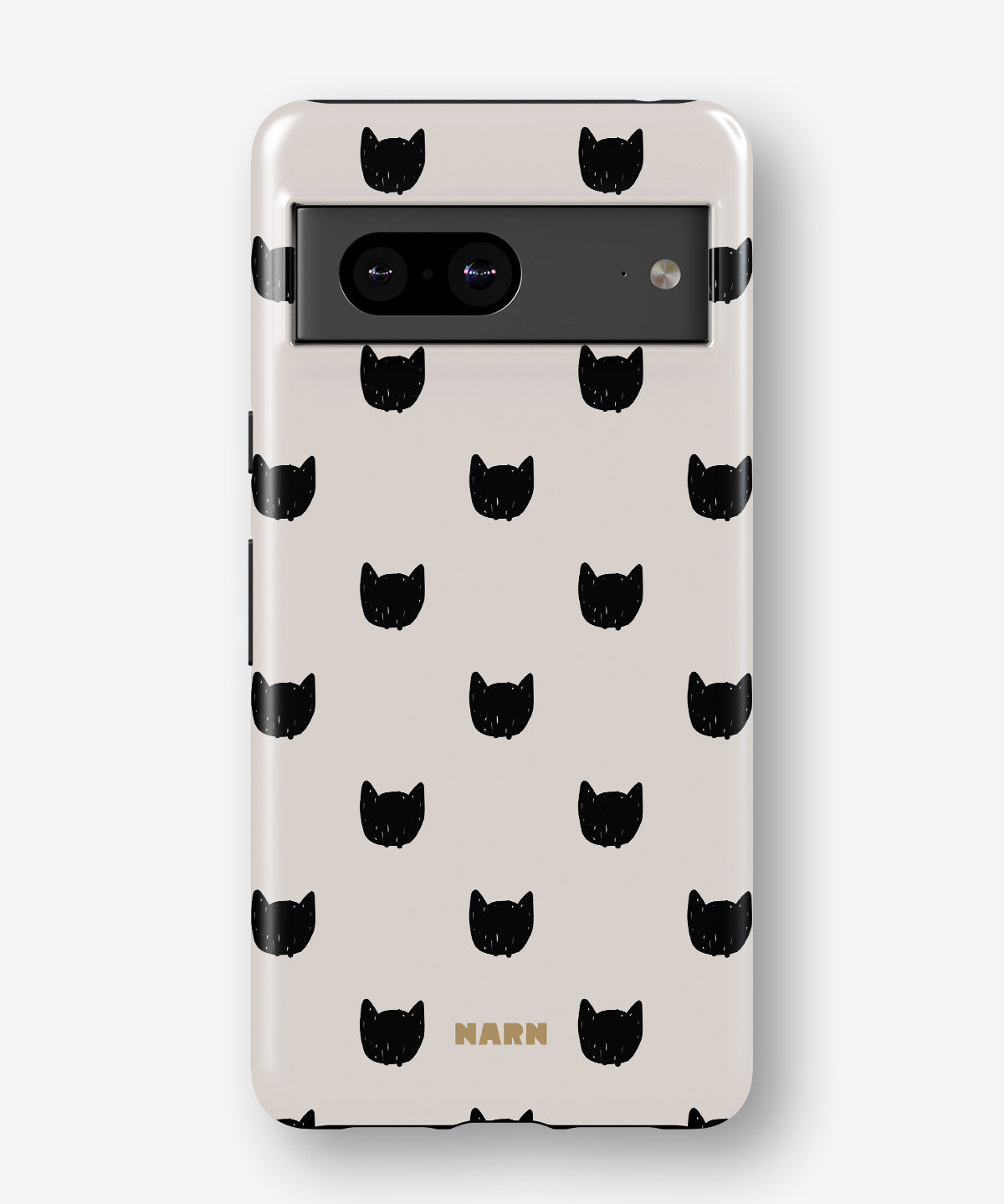 Google Pixel 7a Tough Case – Kitty Dots - View 1