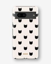 Google Pixel 7a Tough Case – Kitty Dots - View 1