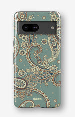 Google Pixel 7a Tough Case – Paisley Green - View 1