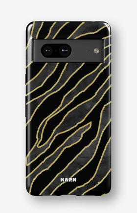 Google Pixel 7a Tough Case – Golden Zebra - View 1