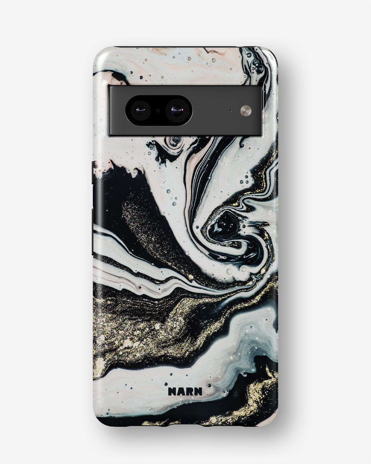 Google Pixel 7a Tough Case – Golden Swirl - View 1