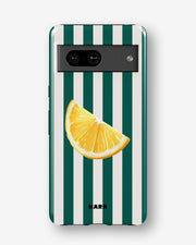 Google Pixel 7a Tough Case – Lemon Stripes - View 1