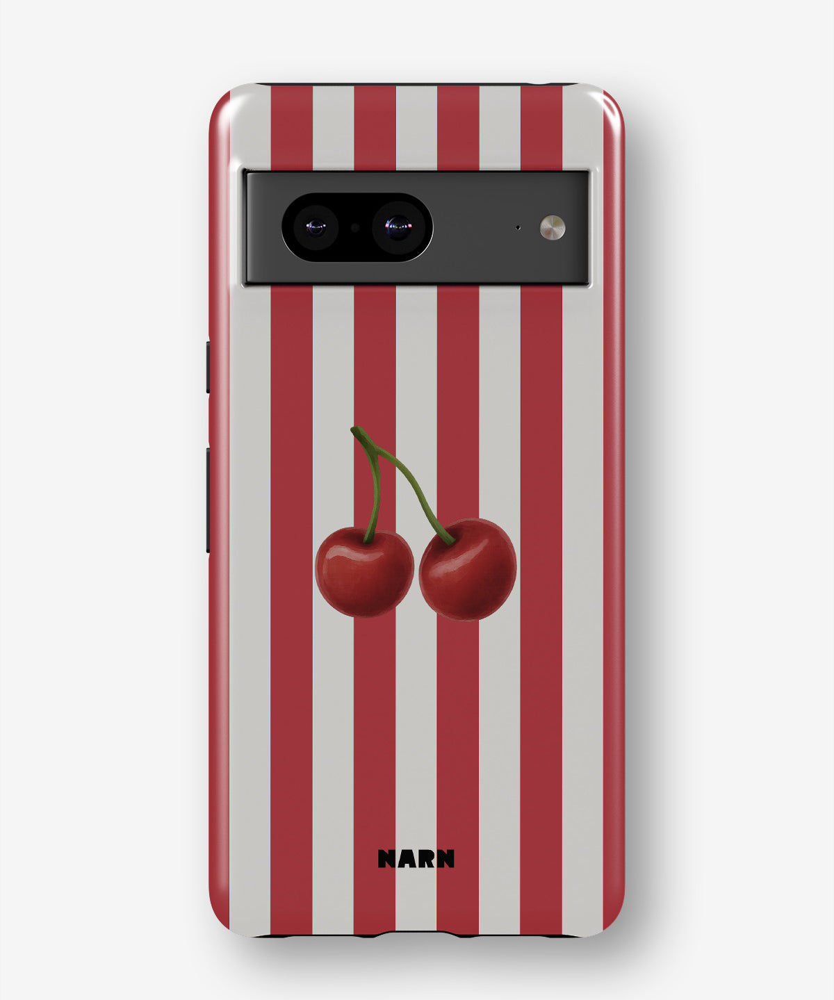 Google Pixel 7a Tough Case – Cherry Stripes - View 1