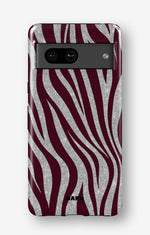Google Pixel 7a Tough Case – Velvet Zebra - View 1