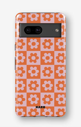 Google Pixel 7a Tough Case – Peach Petals - View 1