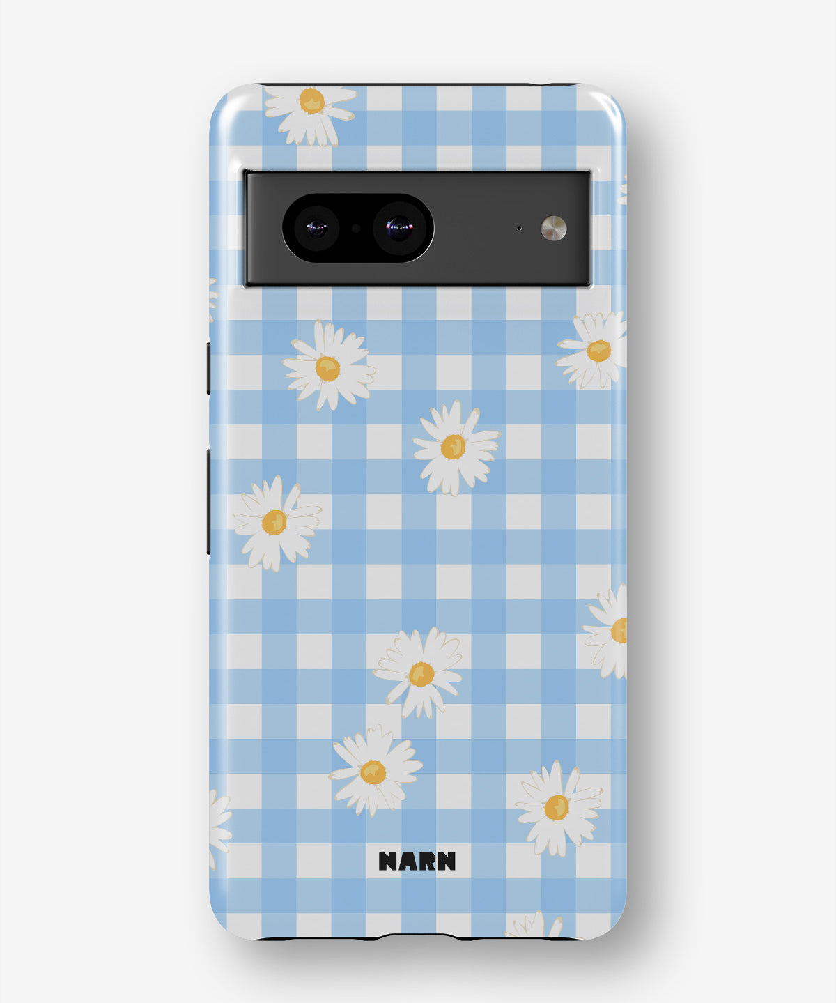 Google Pixel 7a Tough Case – Blue Daisies - View 1