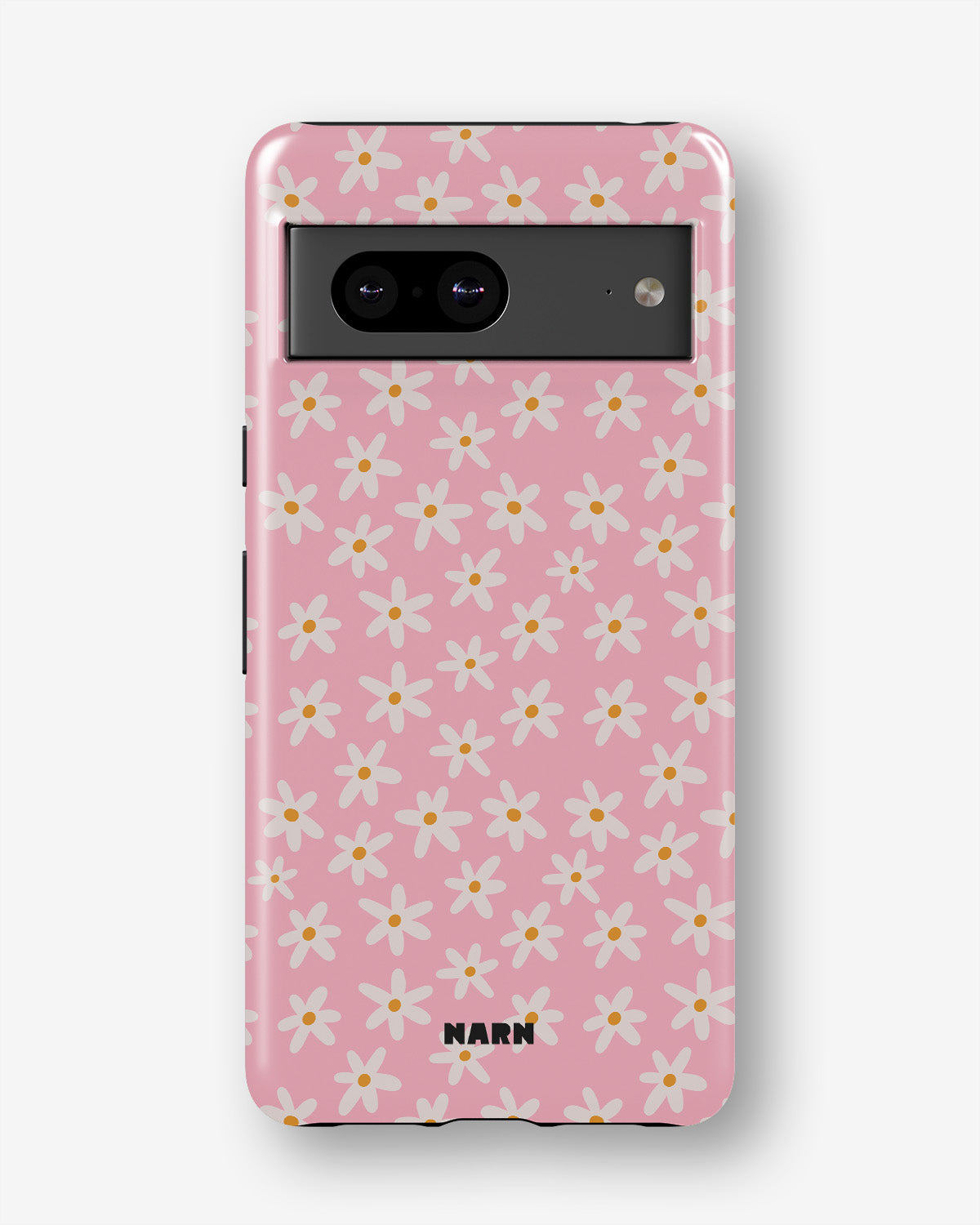 Google Pixel 7a Tough Case – Pink Daisy - View 1