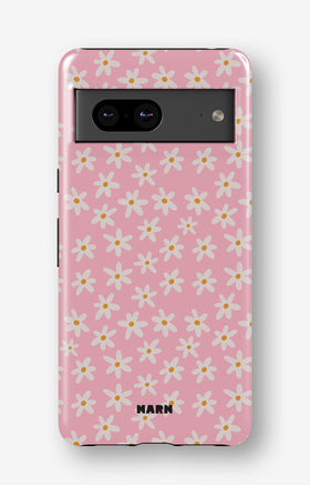 Google Pixel 7a Tough Case – Pink Daisy - View 1