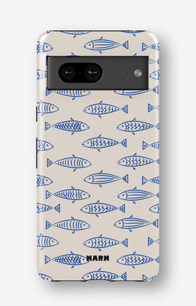 Google Pixel 7a Tough Case – Blue Catch - View 1