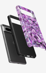 Google Pixel 7a Tough Case – Lavender Crystals - View 2