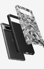 Google Pixel 7a Tough Case – Grey Crystals - View 2
