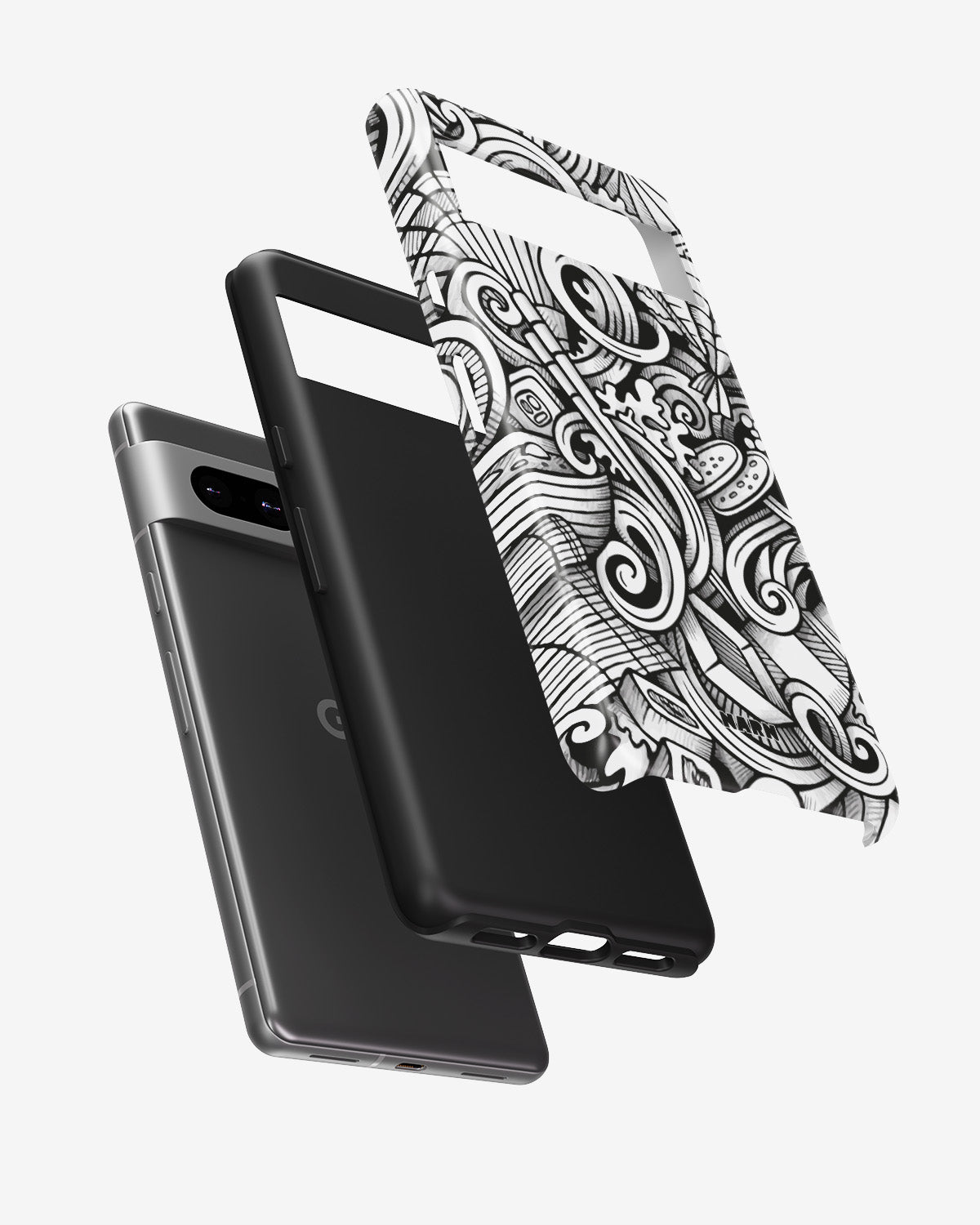 Google Pixel 7a Tough Case – Japanese Pattern - View 2