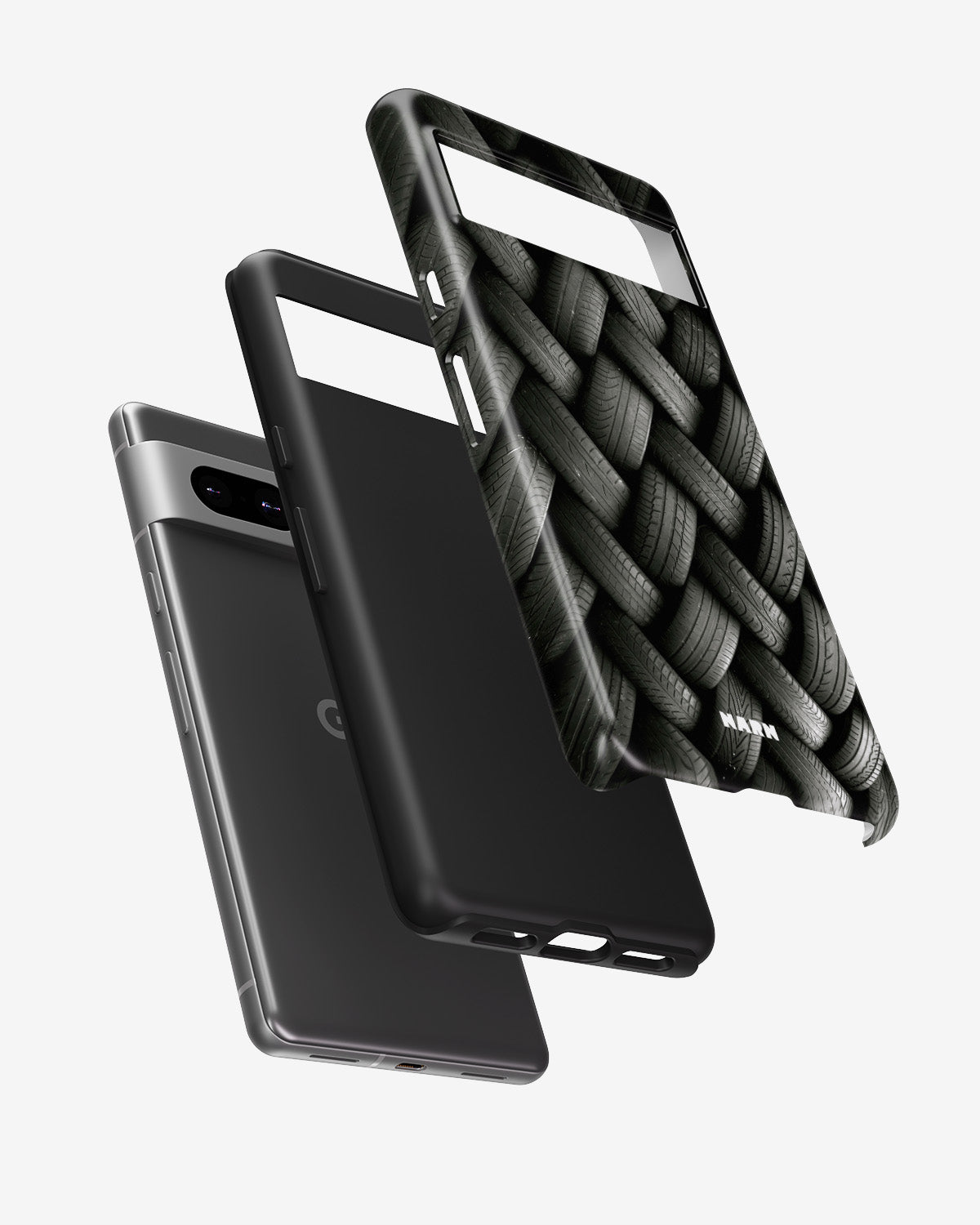 Google Pixel 7a Tough Case – Tires Wall - View 2
