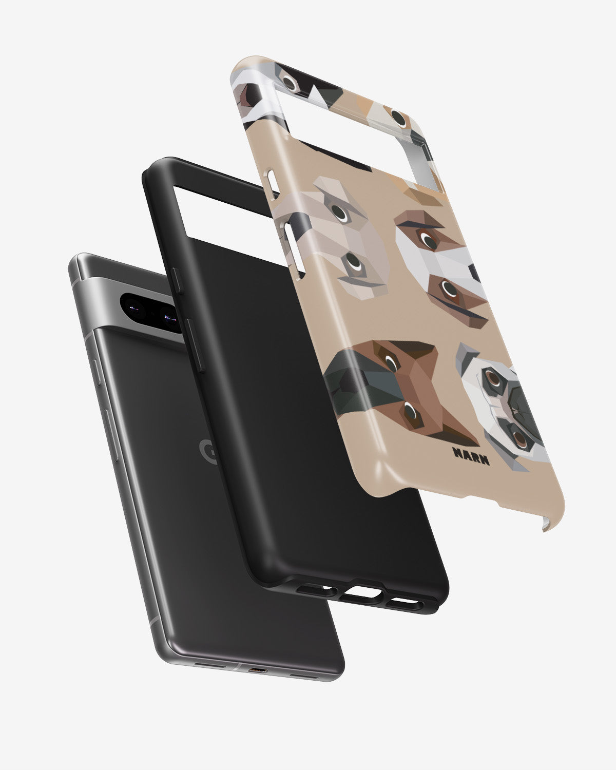 Google Pixel 7a Tough Case – Cute Dogs - View 2