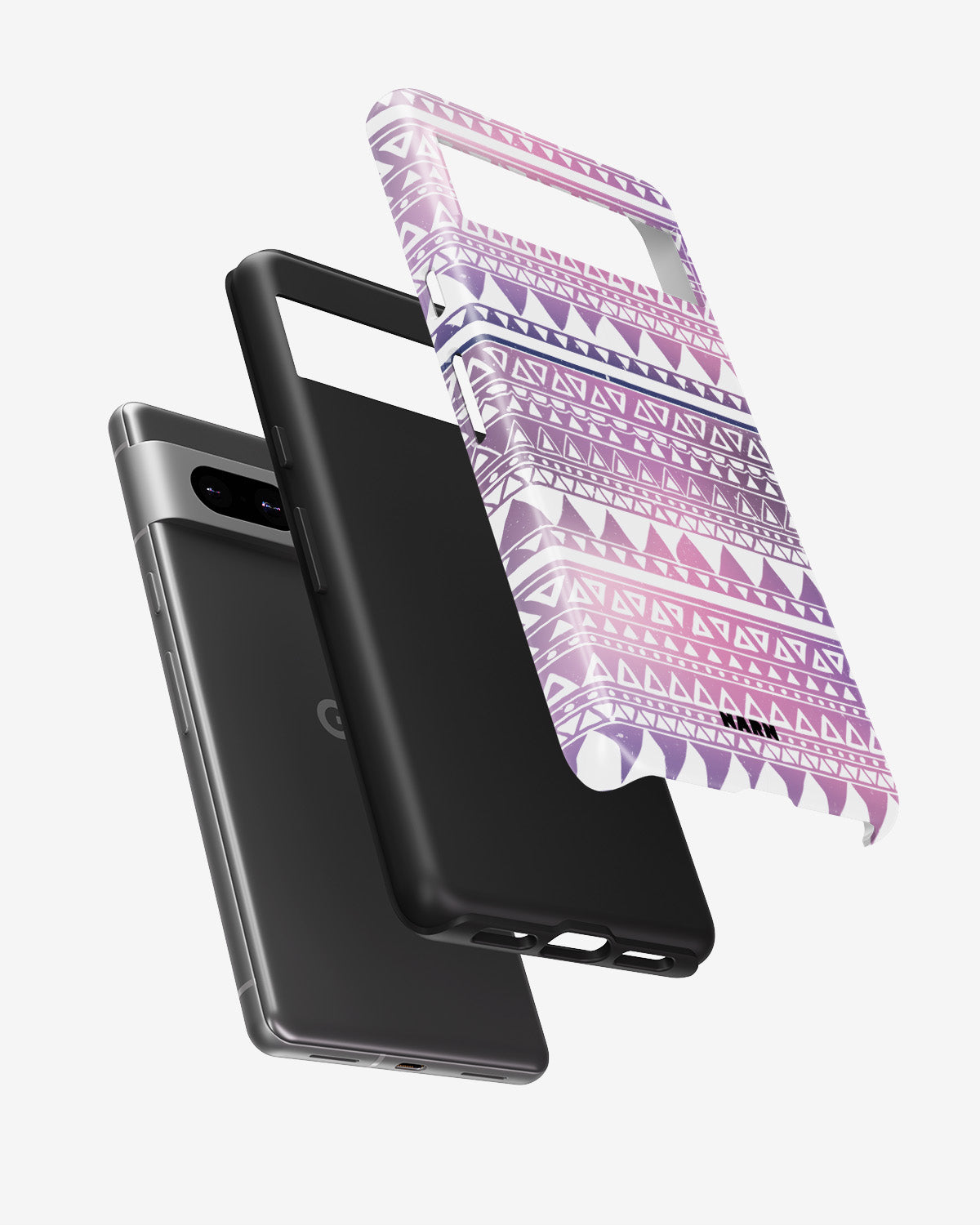 Google Pixel 7a Tough Case – Purple Aztec - View 2