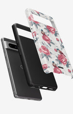 Google Pixel 7a Tough Case – Birds Among Roses - View 2