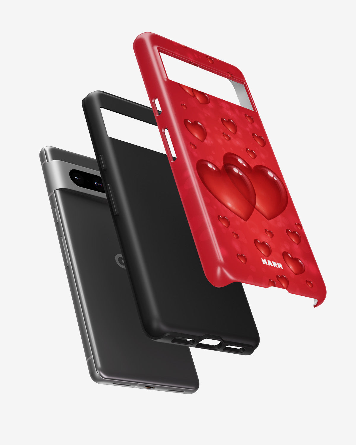 Google Pixel 7a Tough Case – Red Romance - View 2