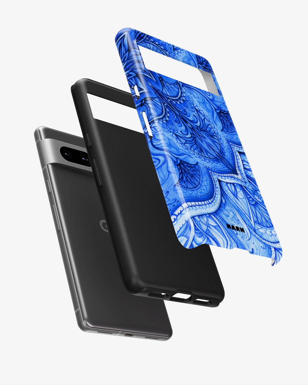 Google Pixel 7a Tough Case – Blue Vintage - View 2