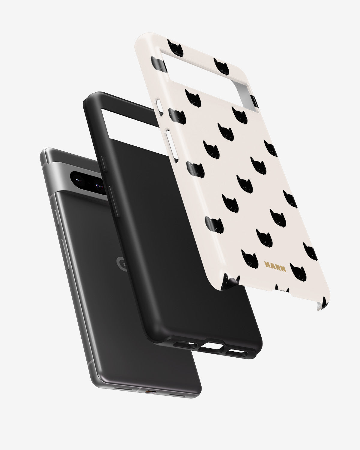 Google Pixel 7a Tough Case – Kitty Dots - View 2